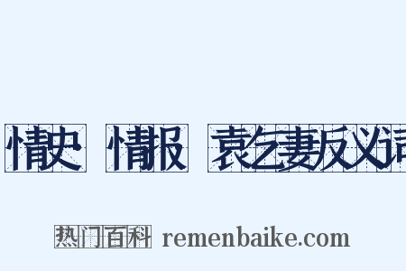 情史·情报·袁乞妻反义词是什么意思的图片